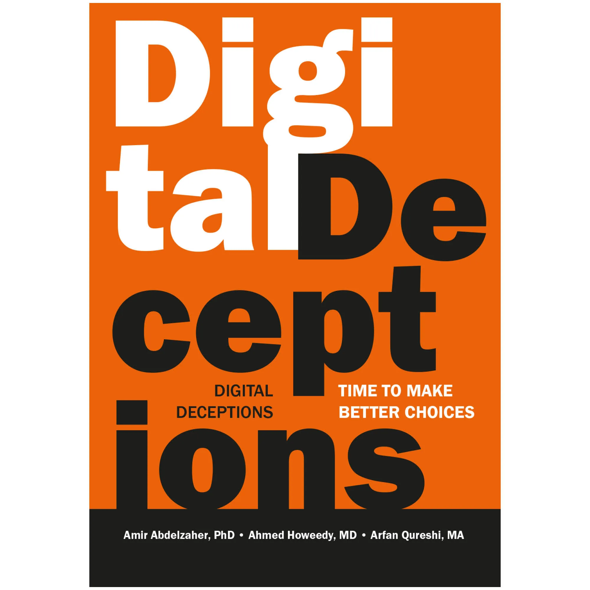 Front cover of Digital Deceptions by Abdelzaher, Howeedy, Qureshi. Islamic smartphone usage guide by Ta-Ha Publishers